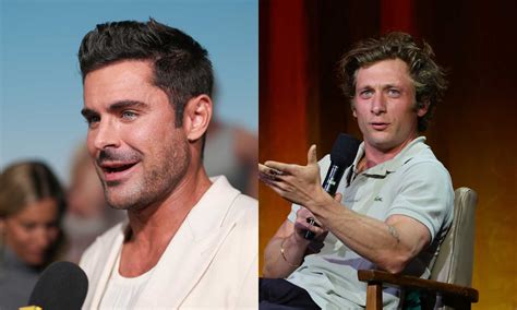 jeremy allen white nude|Zac Efron and Jeremy Allen White on going nude in The Iron。